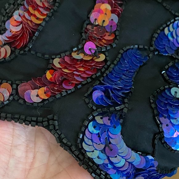 Vintage LAURENCE KAZAR Sequined Silk Top - Picture 16 of 16